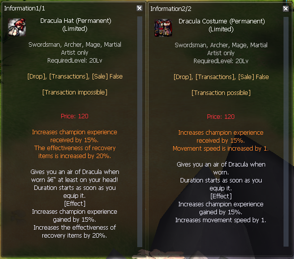 Nosville prestige progression example